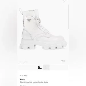 Prada | Shoes | Prada Monolith Mini Bag Lug Sole Combat Boot  display picture 2